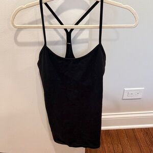 Lululemon Black Power Y Tank Top